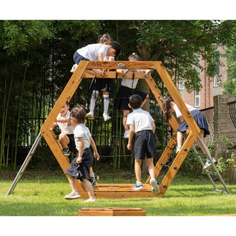 CLASSIC WORLD EDU Drewniany Plac Zabaw XXL Zestaw do Wspinaczki Heksagonalny CLASSIC WORLD EDU Drewniany Plac Zabaw XXL Zestaw do Wspinaczki Heksagonalny