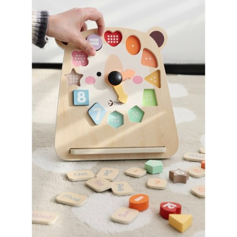 CLASSIC WORLD Zegar Miś Montessori Edukacyjny 3w1 Nauka Czasu Liczenia i Daty CLASSIC WORLD Zegar Miś Montessori Edukacyjny 3w1 Nauka Czasu Liczenia i Daty