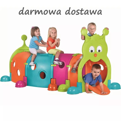 FEBER Duży Tunel dla dzieci Gąsienica XXL Modułowy Plac Zabaw