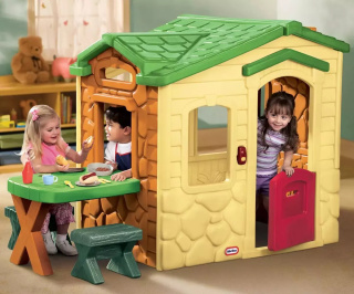Little Tikes Domek Piknikowy z Patio i magicznym dzwonkiem - naturalny