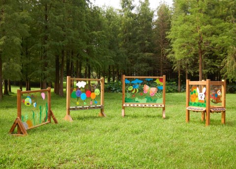 MASTERKIDZ Przezroczysta Akrylowa Tablica Malarska + Kubeczki MASTERKIDZ Przezroczysta Akrylowa Tablica Malarska + Kubeczki