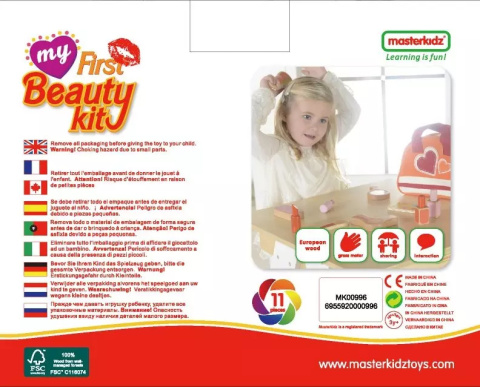 MASTERKIDZ Zestaw Małej Stylistki Studio Piękności Z Torbą MASTERKIDZ Zestaw Małej Stylistki Studio Piękności Z Torbą