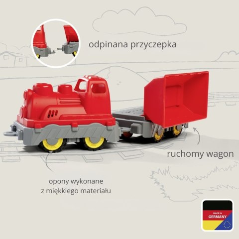 BIG Pociąg Towarowy Wagon z Wywrotką Zabawka do Pasku BIG Pociąg Towarowy Wagon z Wywrotką Zabawka do Pasku