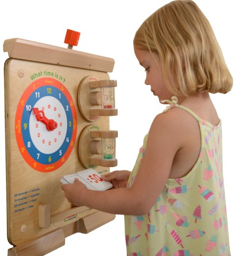 MASTERKIDZ Nauka O Czasie Czytanie Godziny - Tablica Edukacyjna