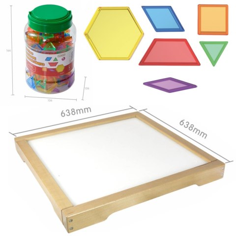 MASTERKIDZ Panel Skrzynia LED Sensoryczna + Klocki Montessori Mozaika 140 el. MASTERKIDZ Panel Skrzynia LED Sensoryczna + Klocki Montessori Mozaika 140 el.