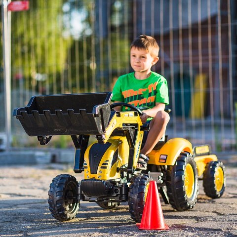 FALK Traktor KOMATSU na Pedały Koparka Łyżka Przyczepka od 2 lat