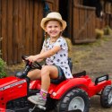 FALK Traktor Massey Ferguson Czerwony na Pedały z Przyczepką od 3 Lat