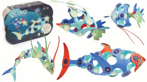 Klocki przestrzenne Clixo - Ocean Creatures - 24 el.