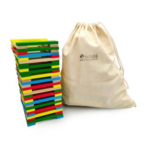 Klocki drewniane deseczki WABI Planks 12 cm - 200 szt.