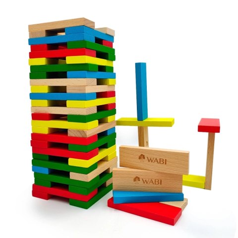 Klocki drewniane deseczki WABI Planks 8 cm - 200 szt.