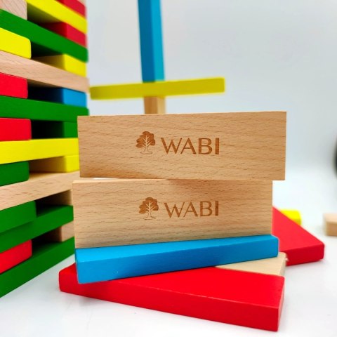 Klocki drewniane deseczki WABI Planks 8cm - 100 szt