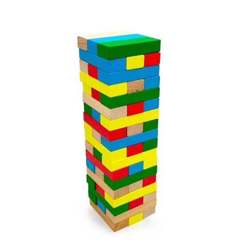 Klocki drewniane wieża WABI Tower Jenga - 54 el.