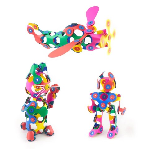 Klocki magnetyczne Clixo - Super Rainbow Pack - 60 el.