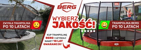 BERG Trampolina Favorit Gray 270 cm + Siatka Comfort