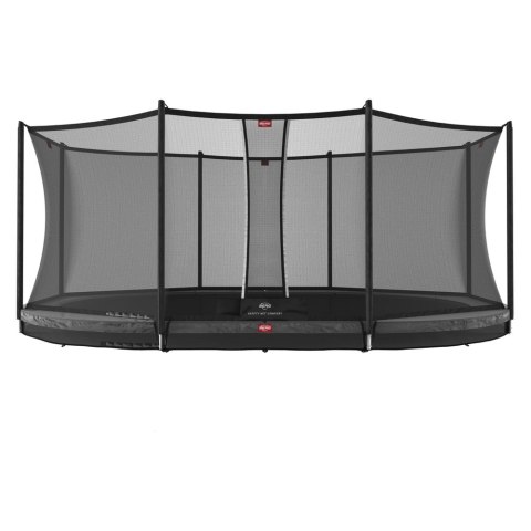 Berg Trampolina z siatką Grand Favorit InGround 520x 345 Szara